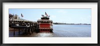 Paddleboat Natchez in a river, Mississippi River, New Orleans, Louisiana, USA Fine Art Print