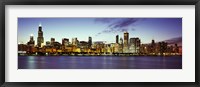 Buildings at the waterfront, Lake Michigan, Chicago, Cook County, Illinois, USA Fine Art Print