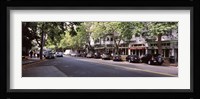 Cars parked at the roadside, College Avenue, Claremont, Oakland, Alameda County, California, USA Fine Art Print