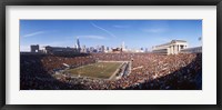 Spectators watching a football match, Soldier Field, Lake Shore Drive, Chicago, Cook County, Illinois, USA Framed Print