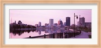 Buildings at the waterfront, Genesee, Rochester, Monroe County, New York State Fine Art Print