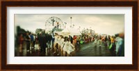 People celebrating in Coney Island Mermaid Parade, Coney Island, Brooklyn, New York City, New York State, USA Fine Art Print