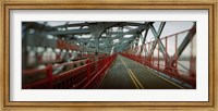 Road across a suspension bridge, Williamsburg Bridge, New York City, New York State, USA Fine Art Print