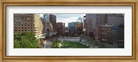 Buildings in a city, Atlantic Avenue, Wharf District, Boston, Suffolk County, Massachusetts, USA Fine Art Print