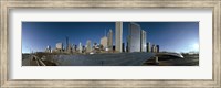 360 degree view of a city, Millennium Park, Jay Pritzker Pavilion, Lake Shore Drive, Chicago, Cook County, Illinois, USA Fine Art Print