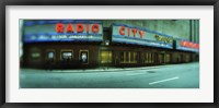 Stage theater at the roadside, Radio City Music Hall, Rockefeller Center, Manhattan, New York City, New York State, USA Fine Art Print