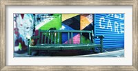 Bench outside a building, Williamsburg, Brooklyn, New York City, New York State, USA Fine Art Print