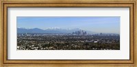City with mountains in the background, Los Angeles, California, USA 2010 Fine Art Print