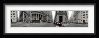 360 degree view of buildings, Wall Street, Manhattan, New York City, New York State, USA Fine Art Print