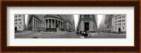 360 degree view of buildings, Wall Street, Manhattan, New York City, New York State, USA Fine Art Print
