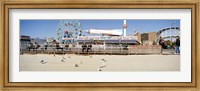 Tourists at an amusement park, Coney Island, Brooklyn, New York City, New York State, USA Fine Art Print