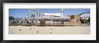 Tourists at an amusement park, Coney Island, Brooklyn, New York City, New York State, USA Fine Art Print