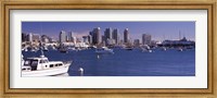 Boats in the San Digeo Harbor Fine Art Print