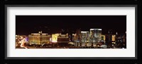 Las Vegas at Night, 2010 Framed Print