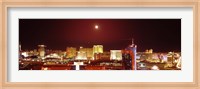 Moon Over Las Vegas at Night Fine Art Print