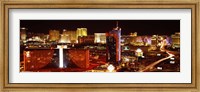 Las Vegas Skyline Lit Up at Night Fine Art Print