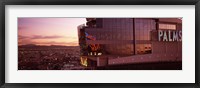 Hotel lit up at dusk, Palms Casino Resort, Las Vegas, Nevada, USA Fine Art Print