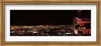 Hotel lit up at night, Palms Casino Resort, Las Vegas, Nevada, USA 2010 Fine Art Print