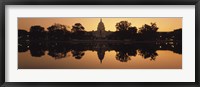Sepia Toned Capitol Building at Dusk, Washington DC Fine Art Print