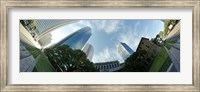 Low angle view of skyscrapers, Houston, Harris county, Texas, USA Fine Art Print