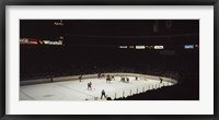 Group of people playing ice hockey, Chicago, Illinois, USA Fine Art Print