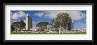 Park in a city, Embarcadero Marina Park, San Diego, California, USA 2010 Fine Art Print