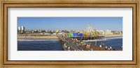 Amusement park, Santa Monica Pier, Santa Monica, Los Angeles County, California, USA Fine Art Print