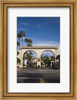 Entrance gate to a studio, Paramount Studios, Melrose Avenue, Hollywood, Los Angeles, California, USA Fine Art Print