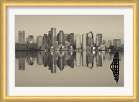 Reflection of buildings in water, Boston, Massachusetts, USA Fine Art Print