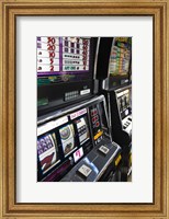Slot machines at an airport, McCarran International Airport, Las Vegas, Nevada, USA Fine Art Print
