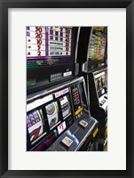 Slot machines at an airport, McCarran International Airport, Las Vegas, Nevada, USA Fine Art Print