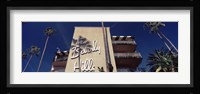 Low angle view of a hotel, Beverly Hills Hotel, Beverly Hills, Los Angeles County, California, USA Fine Art Print
