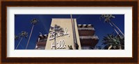 Low angle view of a hotel, Beverly Hills Hotel, Beverly Hills, Los Angeles County, California, USA Fine Art Print