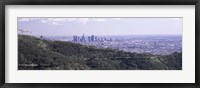 Aerial view of Los Angeles from Griffith Park Observatory Fine Art Print