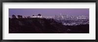 Griffith Park Observatory and City, Los Angeles, California Fine Art Print