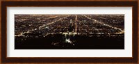 Aerial view of a cityscape, Griffith Park Observatory, Los Angeles, California, USA Fine Art Print