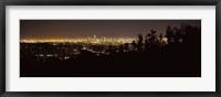Los Angeles, California Cityscape at Night Fine Art Print