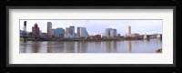 Buildings at the waterfront, Portland, Multnomah County, Oregon, USA 2010 Fine Art Print