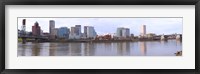 Buildings at the waterfront, Portland, Multnomah County, Oregon, USA 2010 Fine Art Print