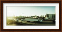 Traffic on an overpass, Brooklyn-Queens Expressway, Brooklyn, New York City, New York State, USA Fine Art Print