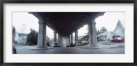 Low angle view of a bridge, Fremont Bridge, Fremont, Seattle, Washington State, USA Fine Art Print