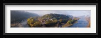 Aerial view of an island, Harpers Ferry, Jefferson County, West Virginia, USA Fine Art Print