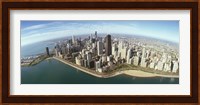Aerial view of Chicago from the lake, Cook County, Illinois, USA 2010 Fine Art Print