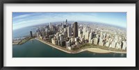 Aerial view of Chicago from the lake, Cook County, Illinois, USA 2010 Fine Art Print