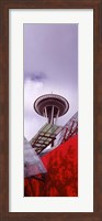 Low angle view of a tower (vertical), Space Needle, Seattle, Washington State Fine Art Print