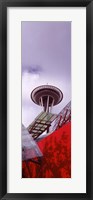 Low angle view of a tower (vertical), Space Needle, Seattle, Washington State Fine Art Print