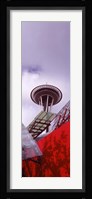 Low angle view of a tower (vertical), Space Needle, Seattle, Washington State Fine Art Print
