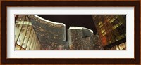 Skyscrapers lit up at night, Citycenter, The Strip, Las Vegas, Nevada, USA Fine Art Print