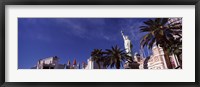 Low angle view of skyscrapers in a city, The Strip, Las Vegas, Nevada, USA Fine Art Print