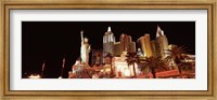 New York New York Hotel at night, The Strip, Las Vegas, Nevada Fine Art Print